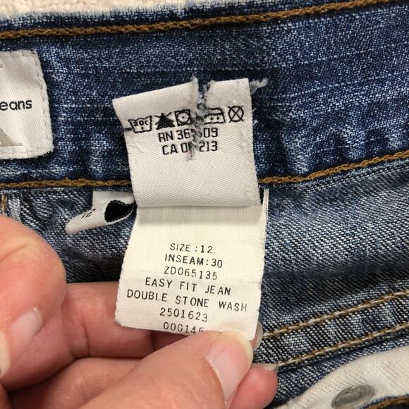 VTG Calvin Klein Jeans 12 Easy Fit Tapered Denim 100% Cotton Y2K 90s Minimalist - Picture 7 of 10